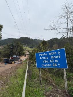 Estudos para construção de nova ponte na ERS-433, entre Relvado e Encantado